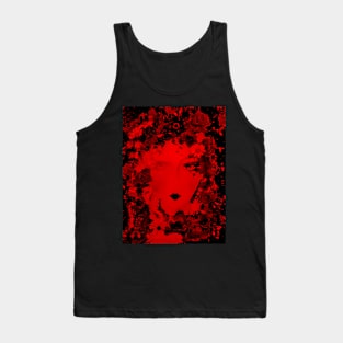 RED FLOWERS,,,,,, House of Harlequin Tank Top